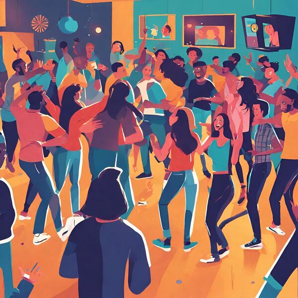 Neujahrsempfang / Canva Ai Party/Open Mic