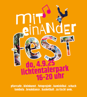 einladungstext mit hinterlegten bild eines festes
